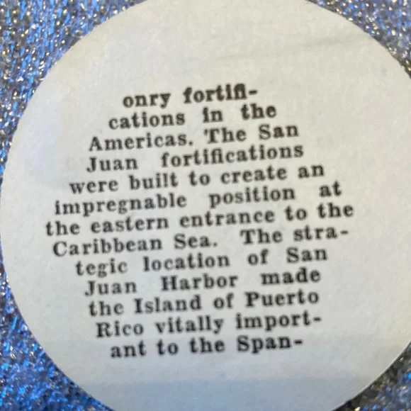 San Juan National Historic Site 2” Bronze Medal - Picture 4 of 7